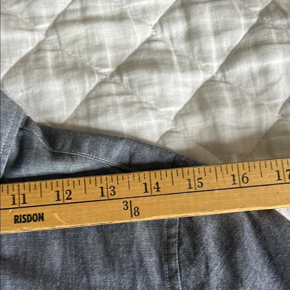 MHL Margaret Howell blue cotton chambray dress size II EUC. - Picture 9 of 11